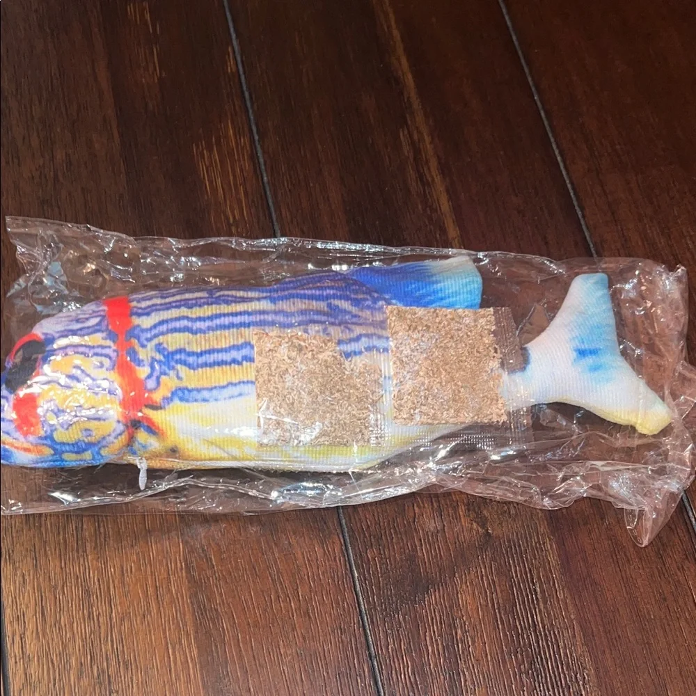 Flopping Colorful Fish Catnip USB Rechargeable Interactive Toy